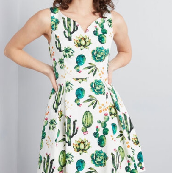 Modcloth Dresses & Skirts - Succulents Dress
